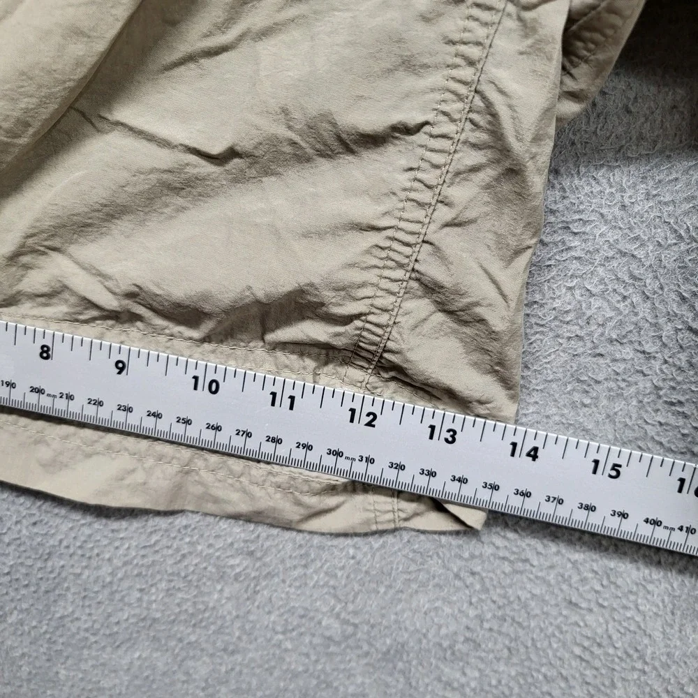 The North Face Men Shorts 2XL Khaki Nylon Cargo Shorts Button 10